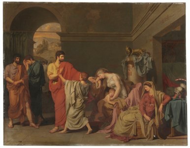 Les Adieux de Coriolan à sa famille ('Coriolanus Taking Leave of his Family')