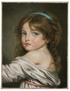A girl looking over her shoulder