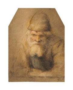 Head and shoulders of a bearded old man