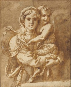 The Virgin and child, after Giulio Romano