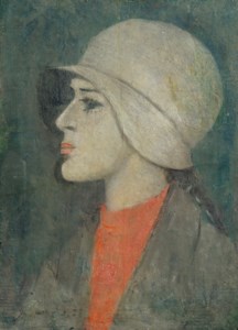 Girl in a cloche hat
