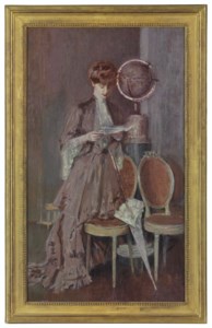 Portrait de Mme Helleu lisant debout