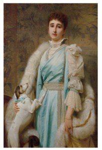 Portrait of a Lady in an Aquamarine Dress, possibly Mrs. Henry Drake