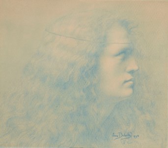 Tête de femme de profil ou Parsifal