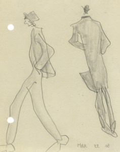 Two Hurrying Men