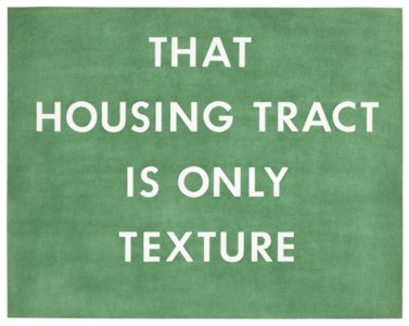 That Housing Tract Is Only Texture