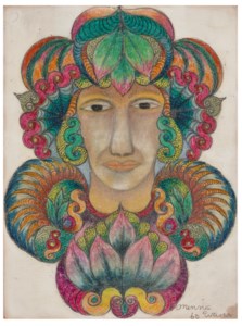 Untitled (Face with Flora)