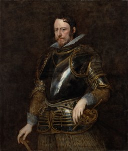 Portrait of a Genoese officer, three-quarter length, in armor