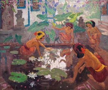 Adrien-Jean Le Mayeur, Women by the Lotus Pond