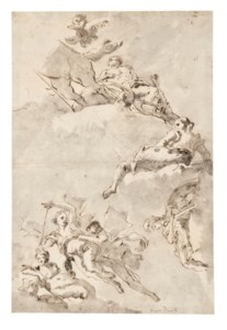 Study for a ceiling decoration