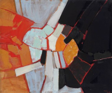 Composition (Black, Orange & Red)
