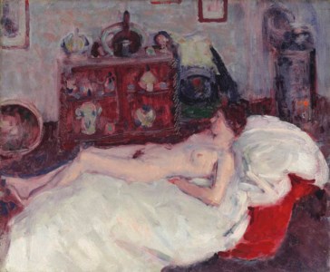 Nude with stove