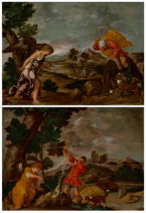 Scene from the Story of Balaam; and The Sacrifice of Gideon