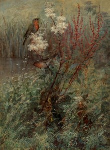 Songbirds in a Woodland Marsh