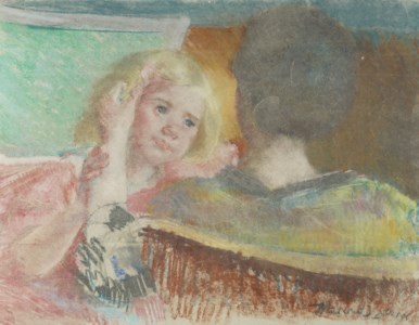 Mother Combing Sara's Hair (No. 2)
