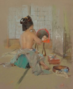 Geisha at her Toilet