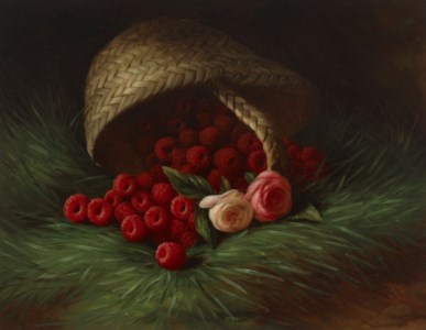 Still Life with Basket and Raspberries