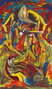 Composition with Woman