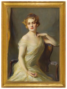 Portrait of a lady with a string of pearls