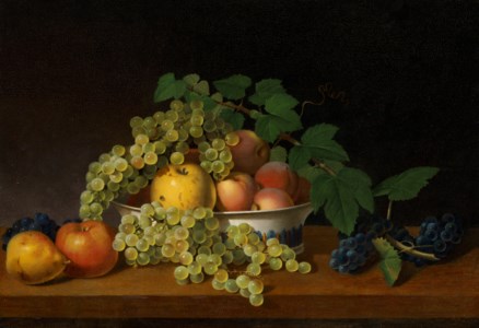 Still Life of Fruit with a Porcelain Bowl