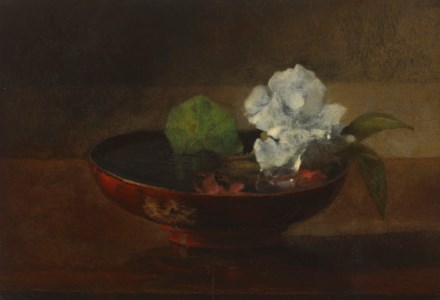 Camellia in a Japanese Bowl