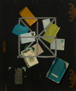 John Frederick Peto, Letter Rack on Black Door