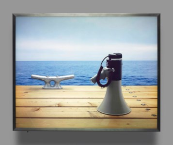 Nautical Scene with Loudhailer