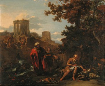 Hippocrates visiting Democritus