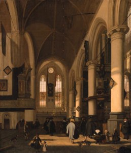 The interior of the Oude Kerk, Amsterdam