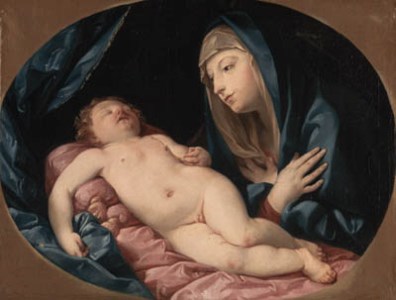 The Madonna adoring the sleeping Child