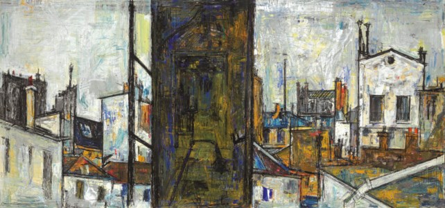 Sayed Haider Raza, Untitled (Cityscape)