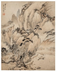 Huts Deep in a Mountain Landscape