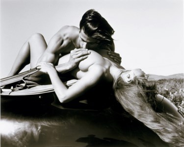 On Top of the Porsche, Lisamarie and John, Santa Barbara, 1989