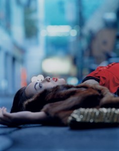 Hasegawa Kyoko wears Yves Saint Laurent Rive Gauche, 2003