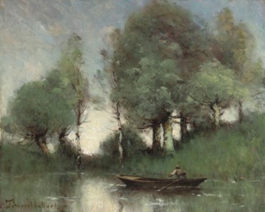 Le passeur sur l'étang