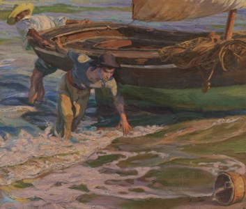 Beaching the boat