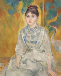Pierre-Auguste Renoir, La jeune fille au cygne ou La jeune fille au héron