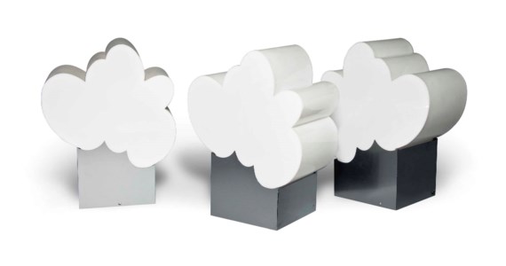 A SET OF THREE 'CLOUD ' LAMPS, 1971