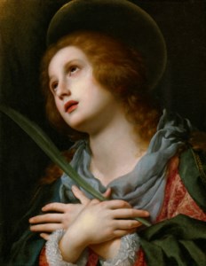 A female martyr saint