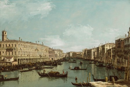 Bernardo Bellotto, Venice, The Grand Canal looking North from the Rialto Bridge