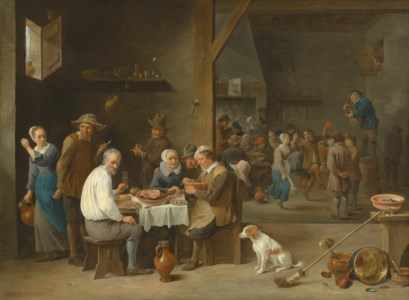 David Teniers, the Younger (Antwerp 1610-1690 Brussels), Le déjeuner au jambon