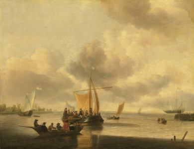 The mouth of an estuary (the Brill?)