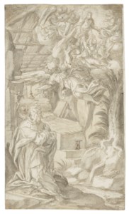 Saint Anthony Abbot experiencing a vision