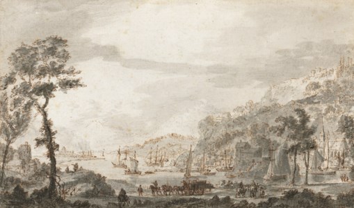 A mountainous river landscape
