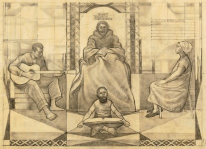 Study for 'Mary McLeod Bethune' Mural