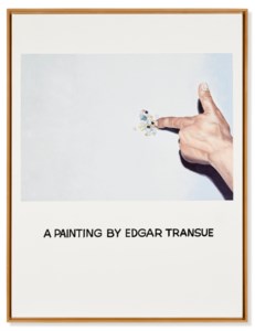 John Baldessari, Commissioned Painting: A Painting by Edgar Transue