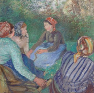 Paysannes au repos