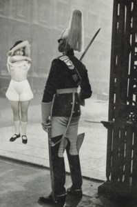Untitled (Scantily Clad Girl Exposing Herself to Palace Guard)