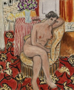 Henri Matisse, Nu au fauteuil, main gauche sous la tête