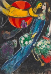 Marc Chagal, Le soleil rouge ou Le soleil des amoureux